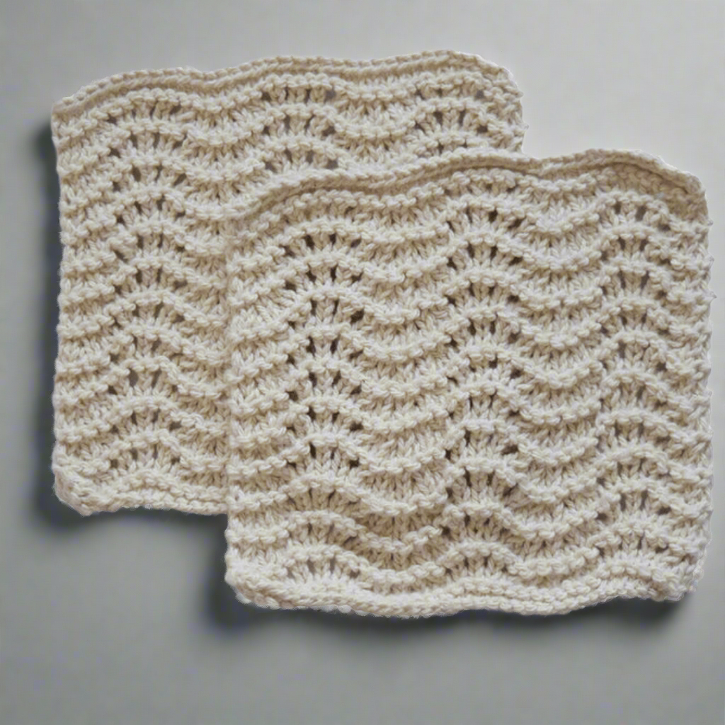 Eco-Friendly Knit Dish Cloth, Set of Two