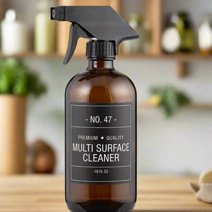 Amber Glass Reusable Spray Bottle - Multi Surface Cleaner