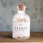 White Safety Matches - Apothecary Jar