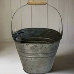 Galvanized Farmhouse Bucket