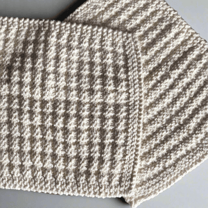 Hand-Knit Waffle Washcloth - Set of 2