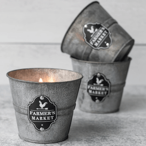 Farmer's Market Citronella Bucket Candle