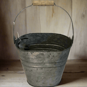 Galvanized Farmhouse Bucket