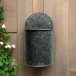 Galvanized Hanging Wall Planter