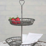 Heart Two-Tiered Serving Stand