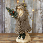 Vintage Style Grey Belsnickle with Tree Ornament