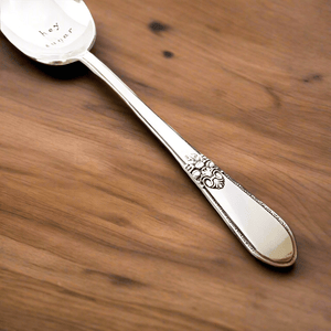 Hand Stamped Vintage Spoon - Hey Sugar