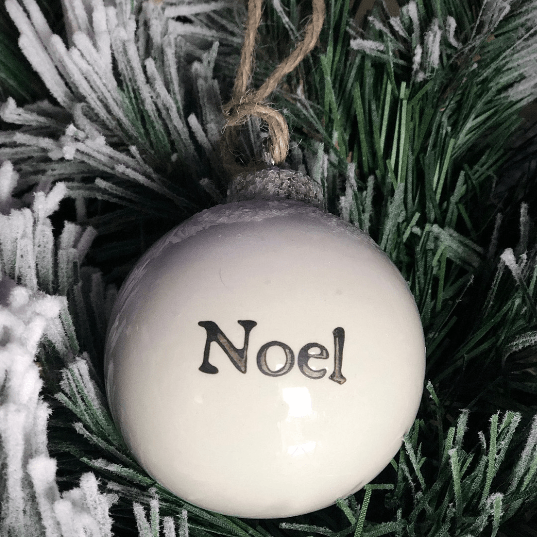 Noel Ceramic Ornament