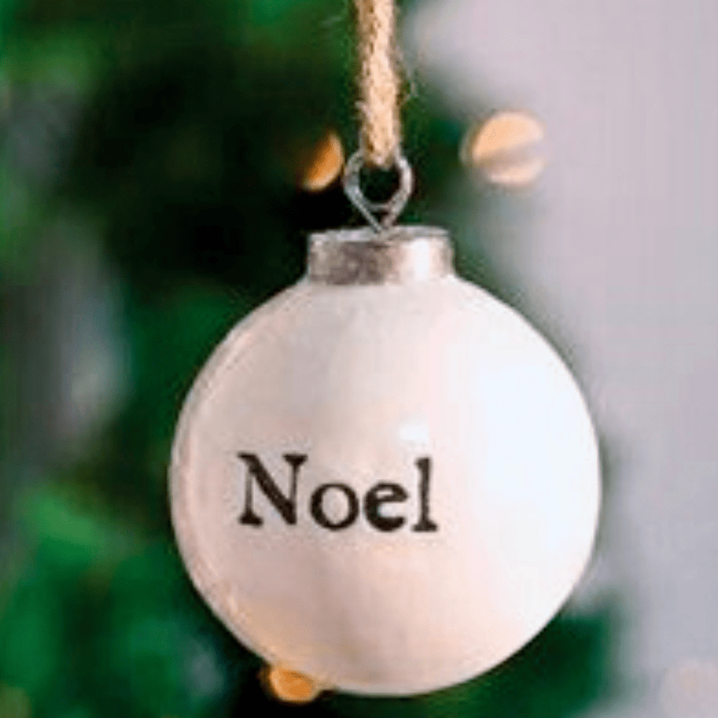 Noel Ceramic Ornament