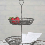 Heart Two-Tiered Serving Stand