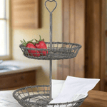 Heart Two-Tiered Serving Stand