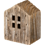 Rustic Houses Shelf Sitters - Set of 3