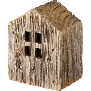 Rustic Houses Shelf Sitters - Set of 3