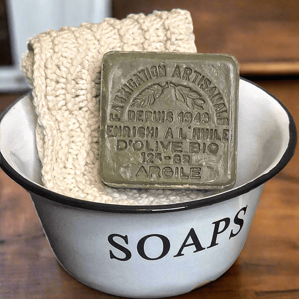 White Enamel Soaps Bowl