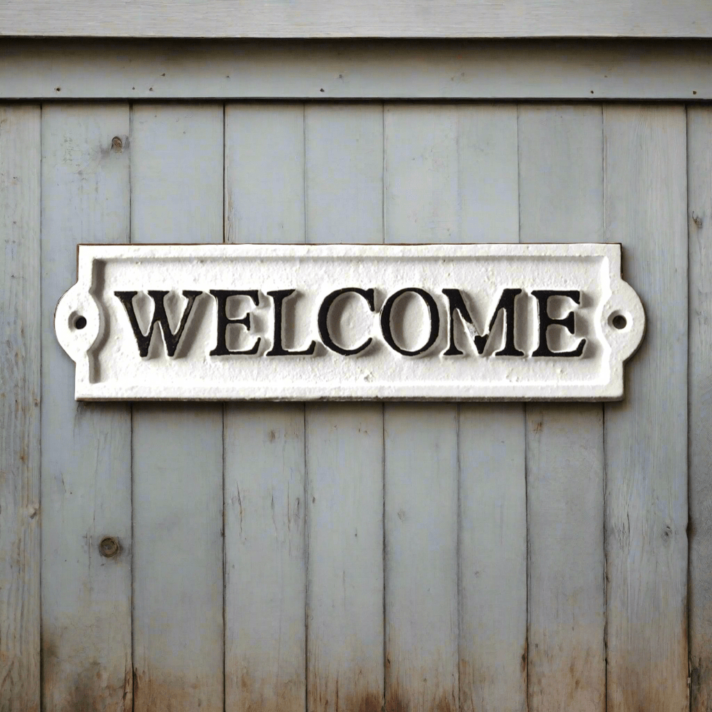 Vintage Style Welcome Sign