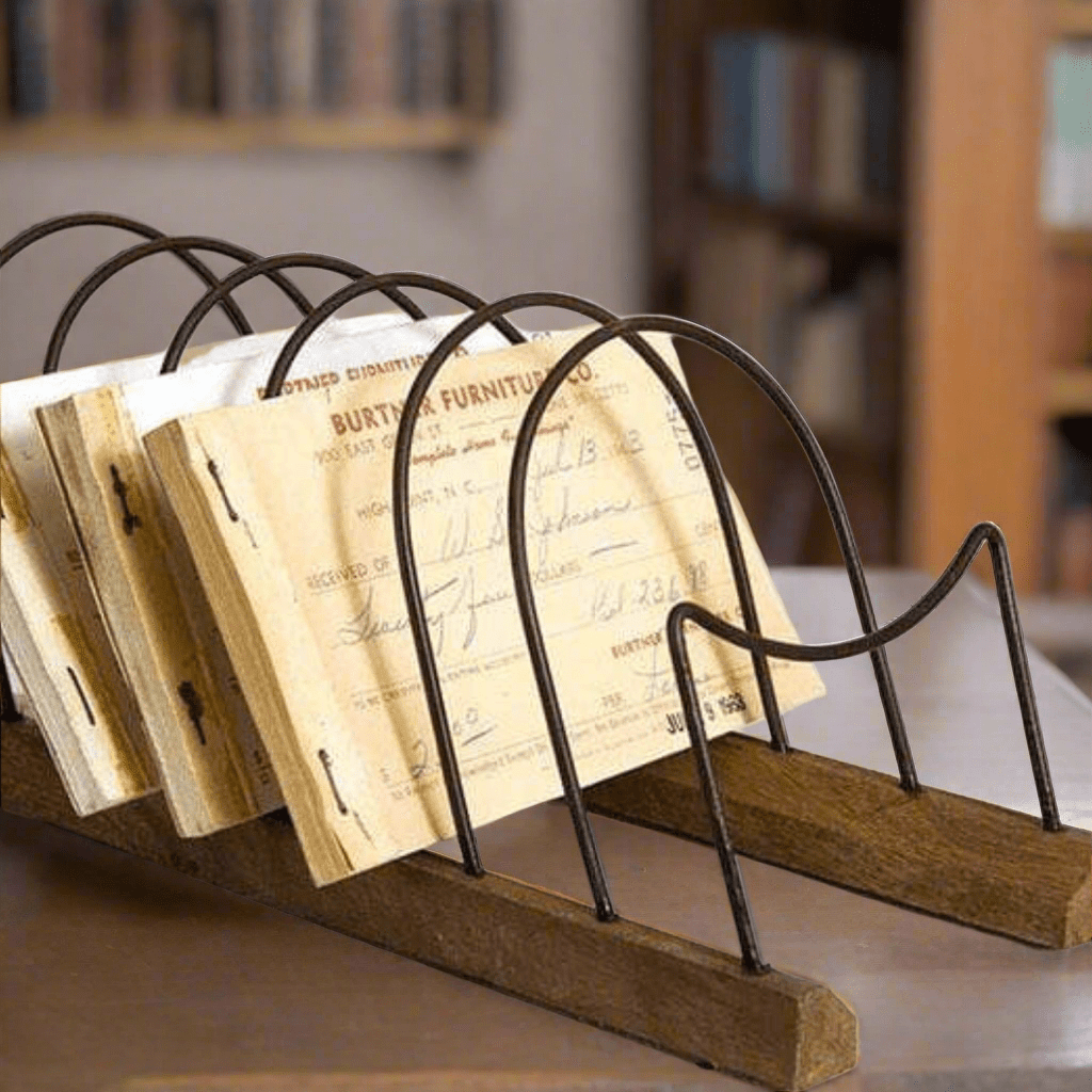 Wood Plate and Letter Rack