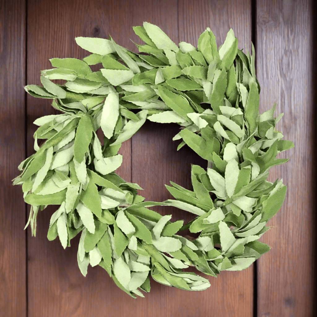 Herb Sage Wreath and Candle Ring