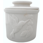 French Style Butter Keeper - Hummingbird