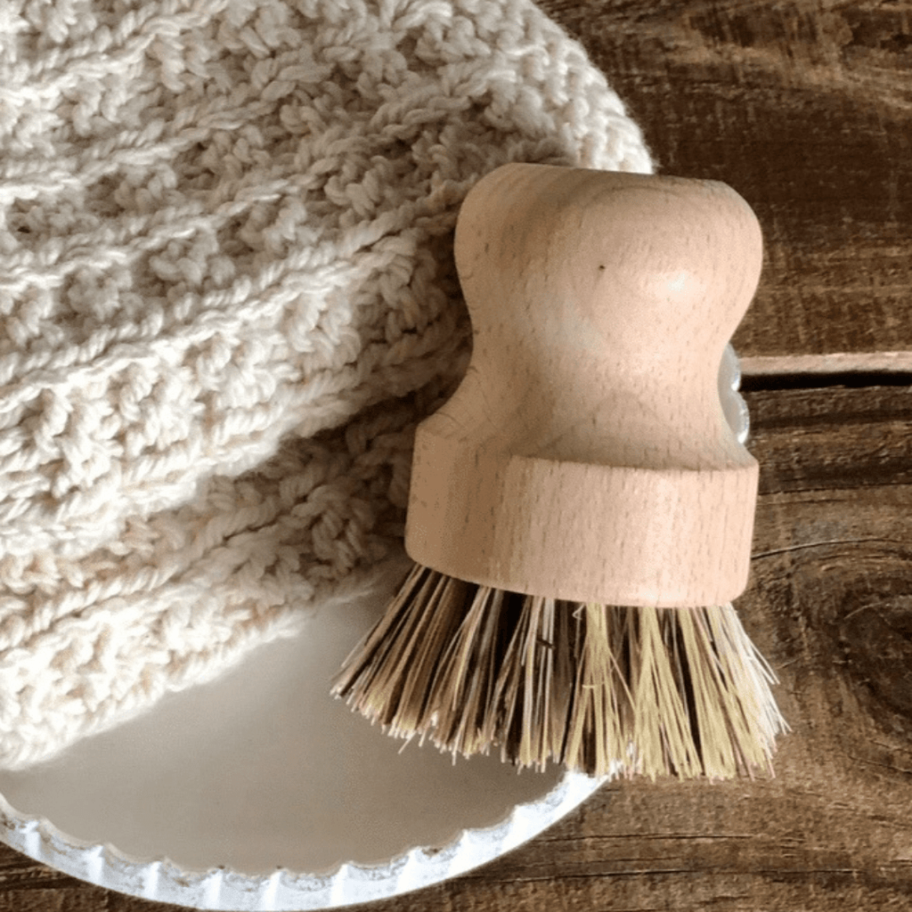Buy Sustainable Kitchen Hard Scrub Brush On Brown Living