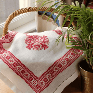 Folk Art Embroidery Kit - Pascha Basket Cover