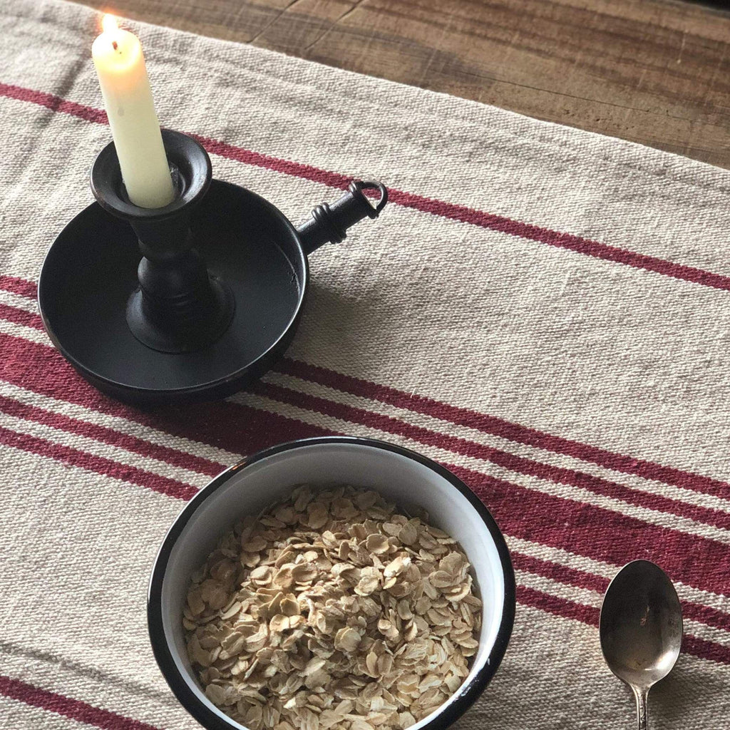 Black Rim Enamel Cereal Bowl