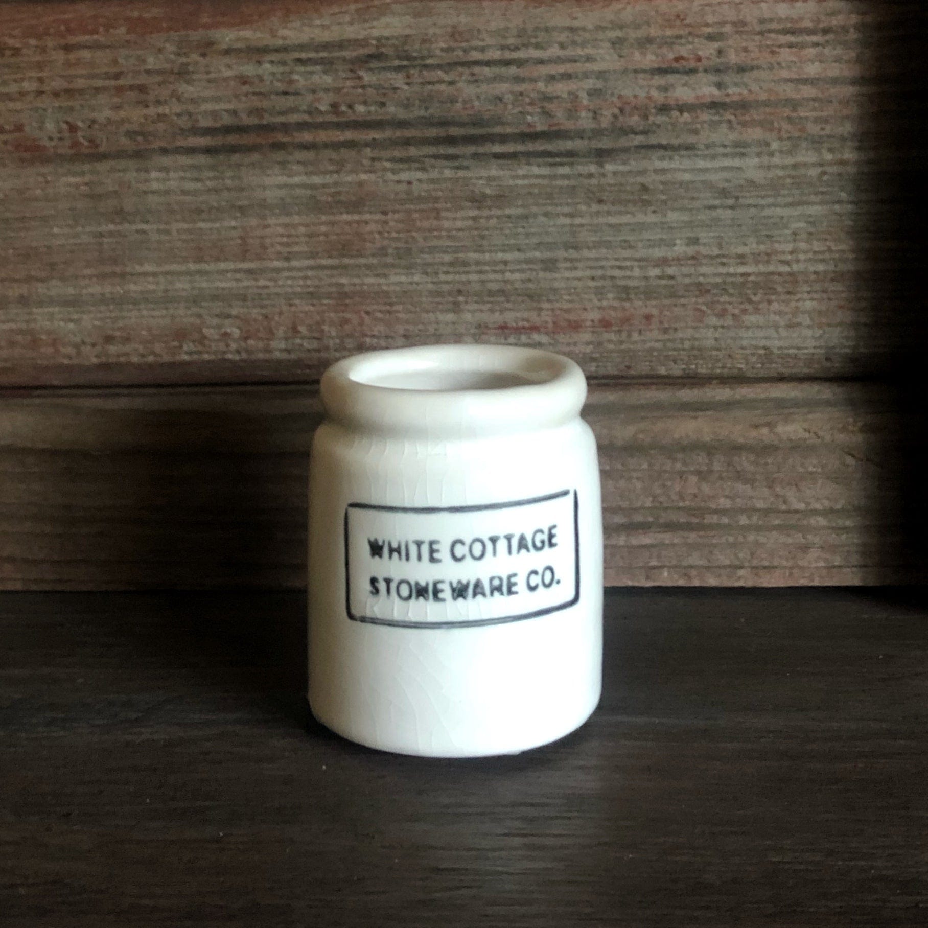 White Cottage Co. Stoneware Jam Jar