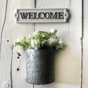 Galvanized Hanging Wall Planter