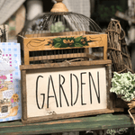Rustic Framed Garden Sign