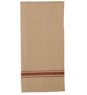 Grain Sack Towel (Barn Red Stripe)