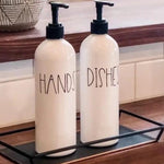 Hands and Dishes Soap Bottle Set