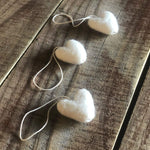 Felted Wool Mini Heart Ornaments