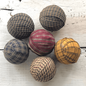 Homespun Fabric Rag Balls