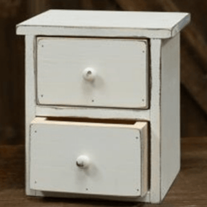 White Tabletop Farmhouse Drawers