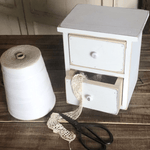 White Tabletop Farmhouse Drawers