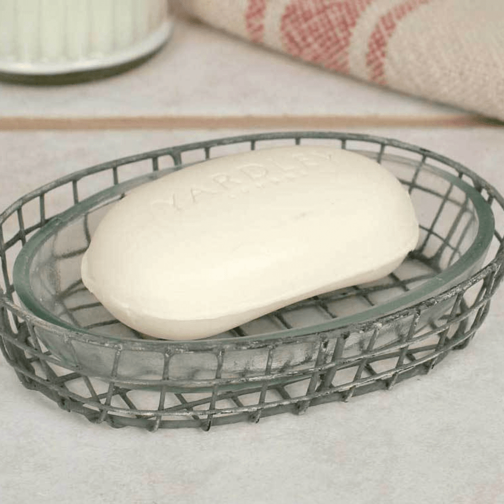 Oval Soap Dish with Glass Liner
