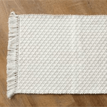Dreamy Cream Woven Placemats with Fringe - Set of 4