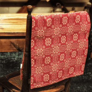 Lovers Knot Red/Tan Table Square