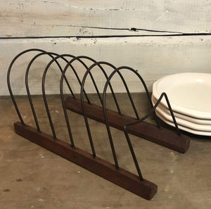 Wood Plate and Letter Rack