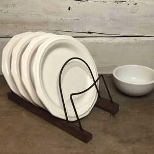Wood Plate and Letter Rack