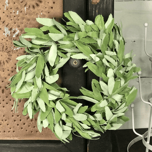 Herb Sage Wreath and Candle Ring